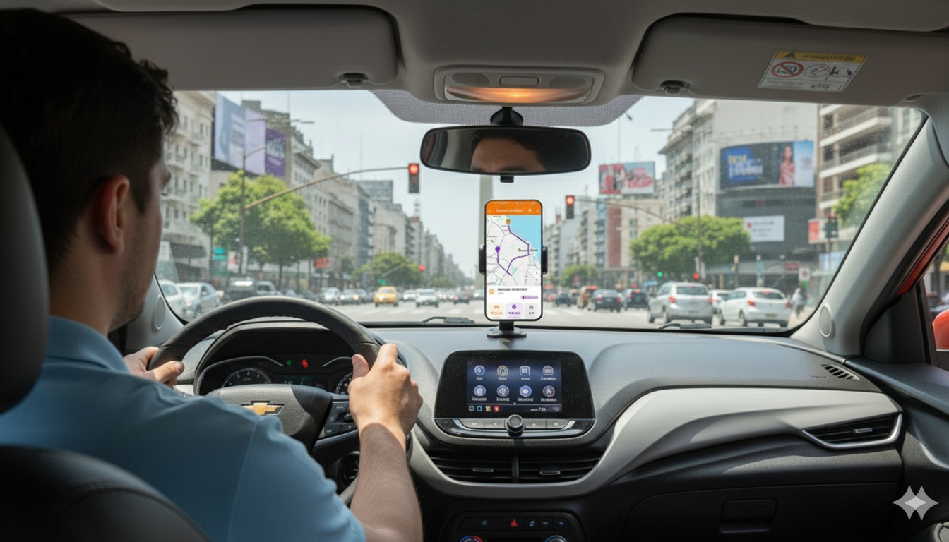 Conductor ganando dinero extra